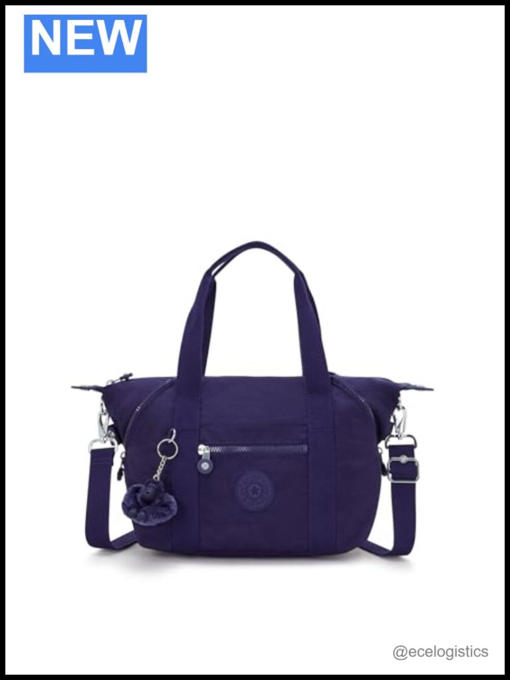 Kipling Art Mini Tote Bag Nylon Lightweight Travel Handbag Crossbody Shoulder